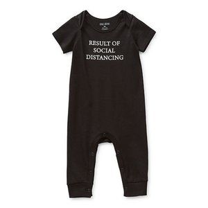 Okie Dokie Baby BLACK Short Sleeve Jumpsuit-RESULTS OF SOCIAL DISTANCING.